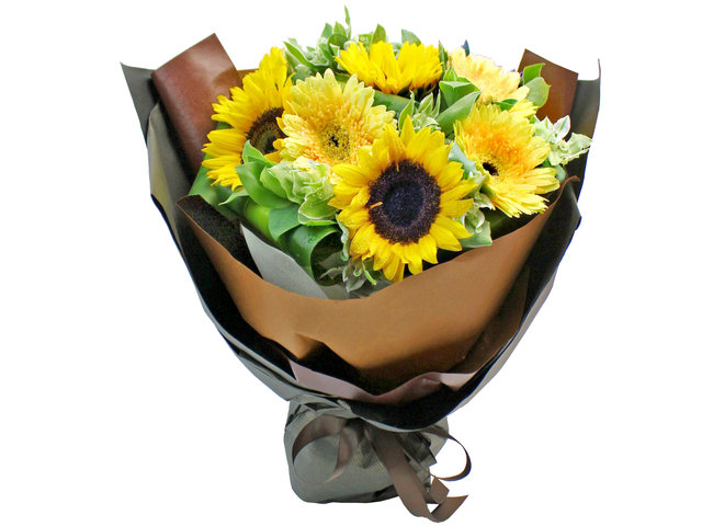 Florist Flower Bouquet - Graduation Flower Bouquet Sun Flower 5 - L179463 Photo