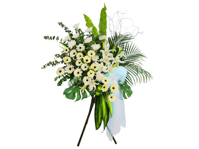 Funeral Flower - Flower Shop Funeral Flower Stand FF01 - FS0409A1 Photo