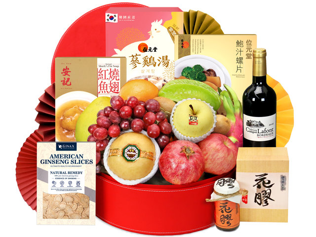 Mid-Autumn Gift Hamper - Mid Autumn Deluxe Permium Chinese Fruit Hamper FH177 - M30826A5 Photo