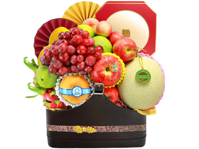 Mid-Autumn Gift Hamper - Mid Autumn Peninsula Moon Cake With Luxury Fruit Hamper FH107 - L139594 Photo