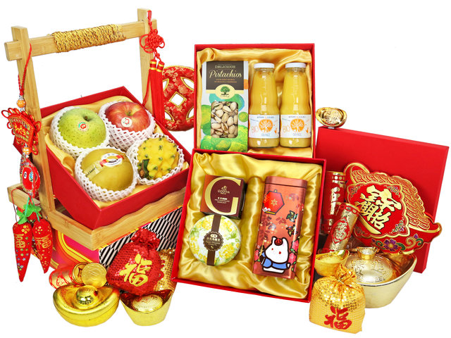 新年果籃Hamper - 新年美食水果禮籃 M16 - CH20111A3 Photo