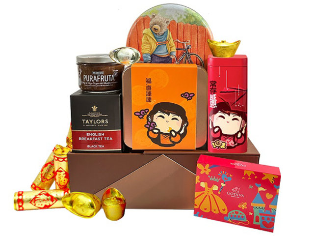 新年果籃Hamper - 農曆新年中國郵寄禮物籃 1227A7 - CHW1227A7 Photo